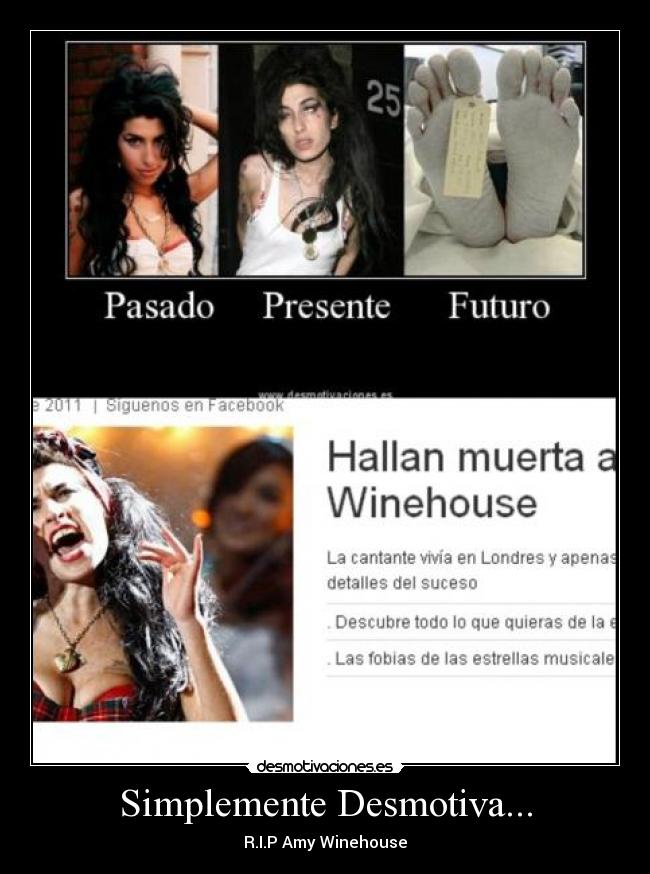 Simplemente Desmotiva... - R.I.P Amy Winehouse