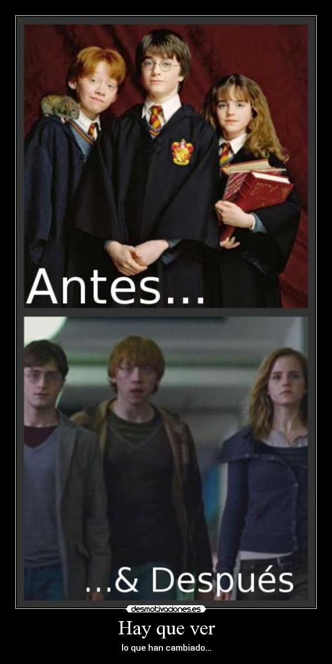 Hay que ver - lo que han cambiado...