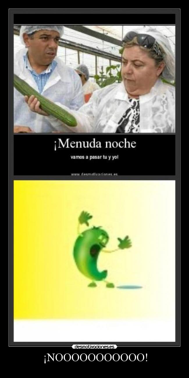 ¡NOOOOOOOOOOO! -