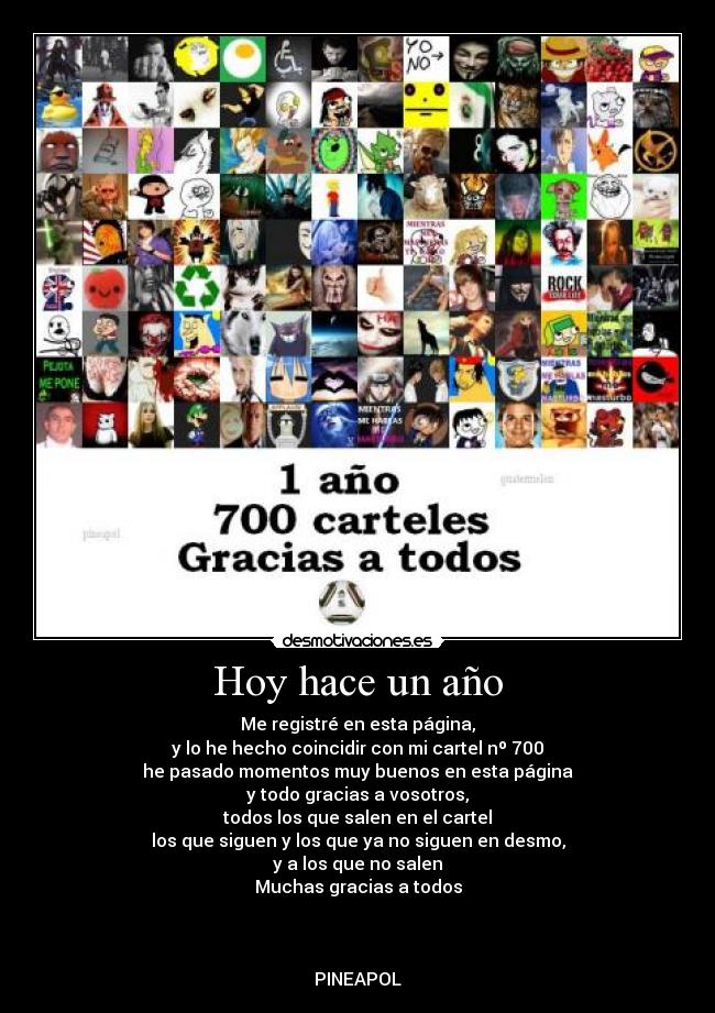 carteles hoy hace ano gracias todos desmotivaciones