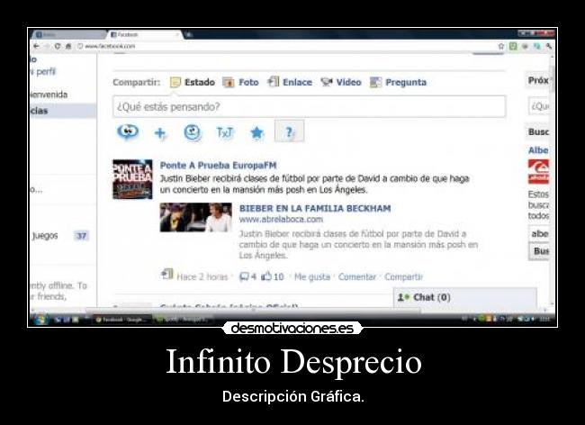 Infinito Desprecio - Descripción Gráfica.