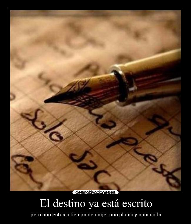 El destino ya está escrito - 