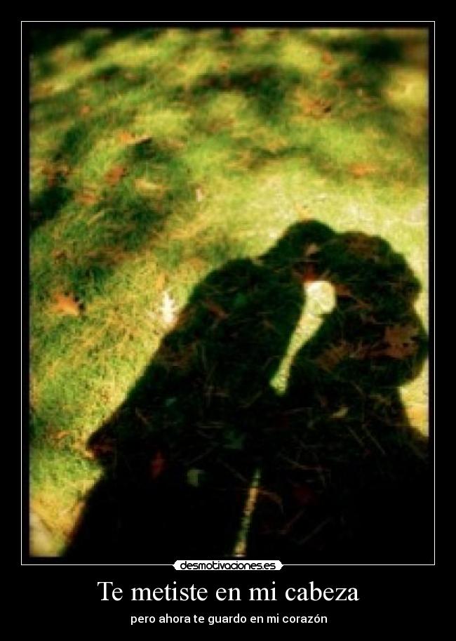 Te metiste en mi cabeza -