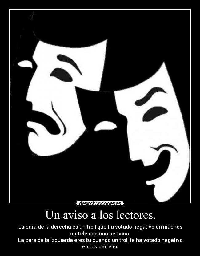 Un aviso a los lectores. - 
