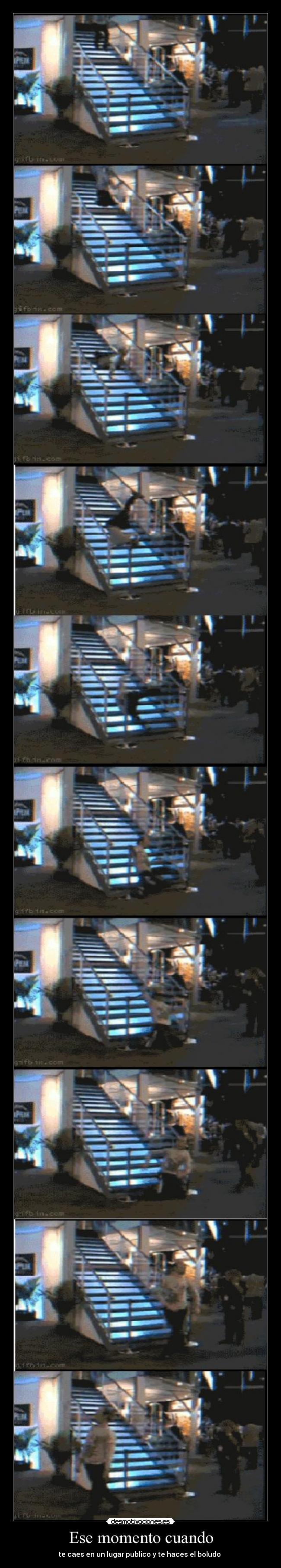 Ese momento cuando - te caes en un lugar publico y te haces el boludo