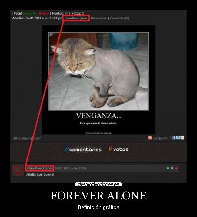 FOREVER ALONE - Definición gráfica