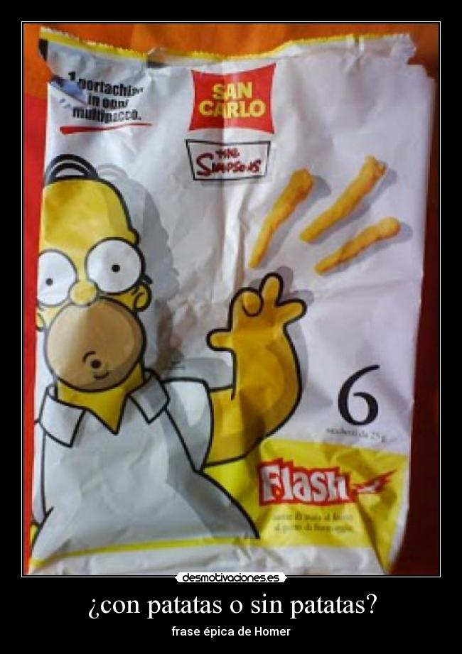 ¿con patatas o sin patatas? - 