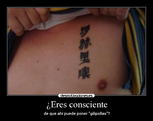 ¿Eres consciente -