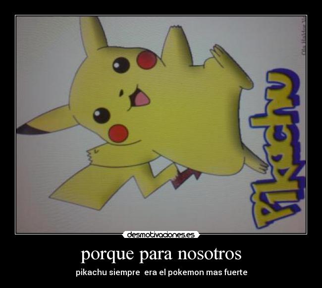 porque para nosotros -