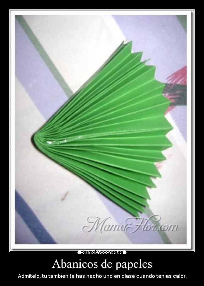 Abanicos de papeles - 