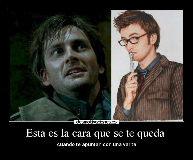 Esta es la cara que se te queda - cuando te apuntan con una varita