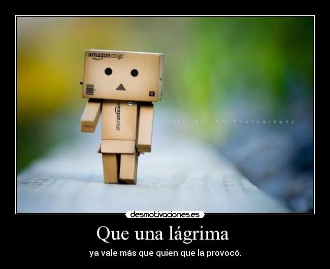 Que una lágrima -