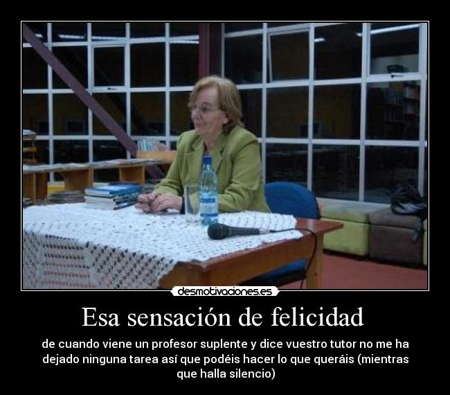 Esa sensación de felicidad  - 