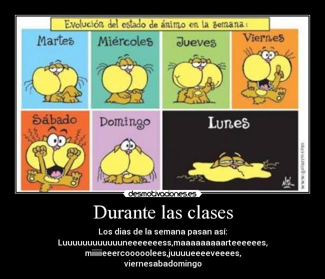 Durante las clases -