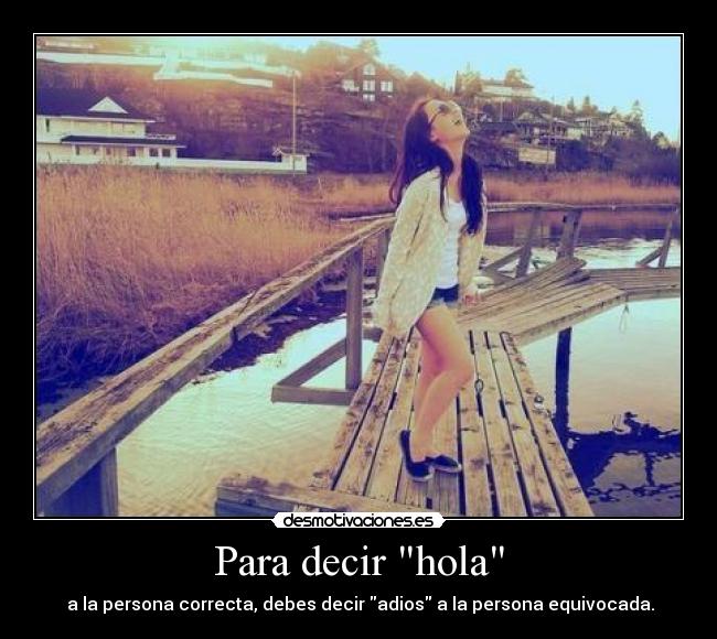 Para decir hola -