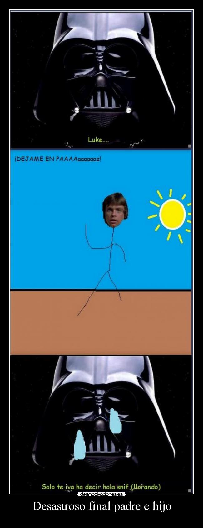 Desastroso final padre e hijo -