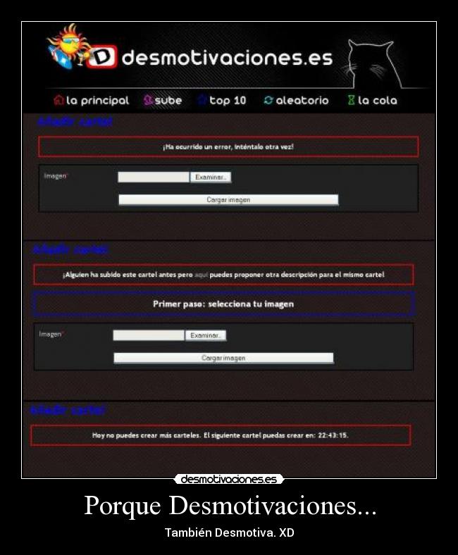Porque Desmotivaciones... - También Desmotiva. XD