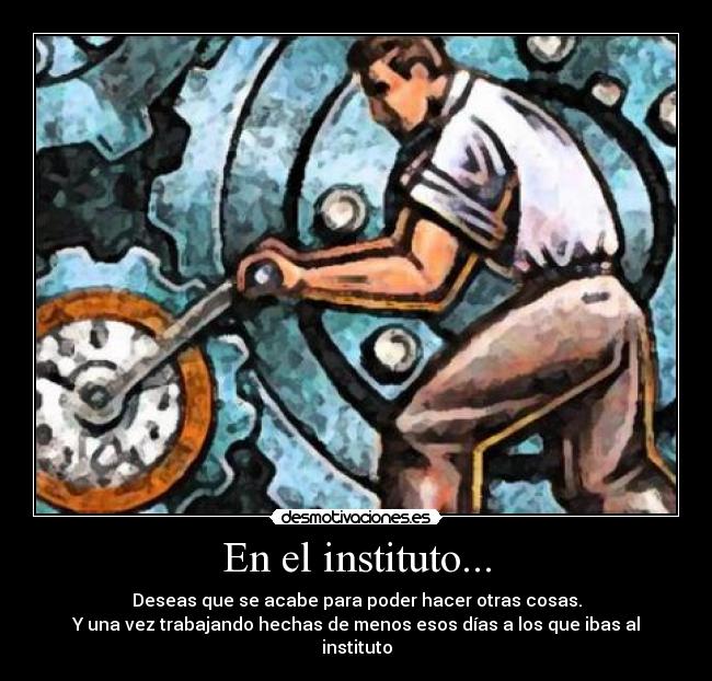 En el instituto... -