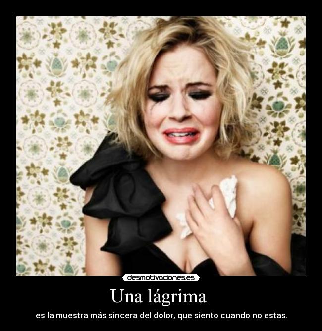 Una lágrima  - 