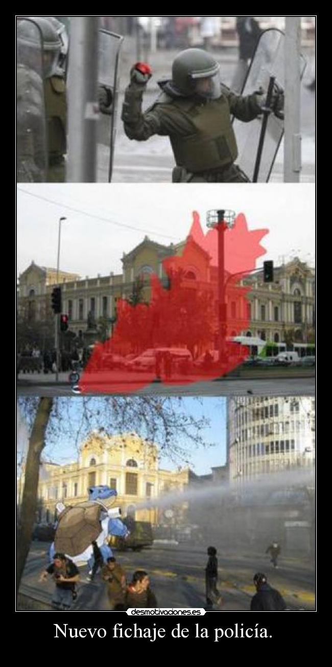 Nuevo fichaje de la policía. -