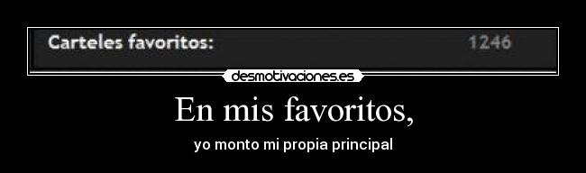 En mis favoritos, -