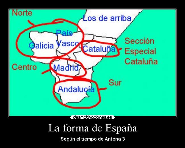 La forma de España - Según el tiempo de Antena 3