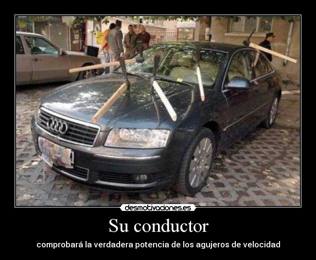 Su conductor - comprobará la verdadera potencia de los agujeros de velocidad