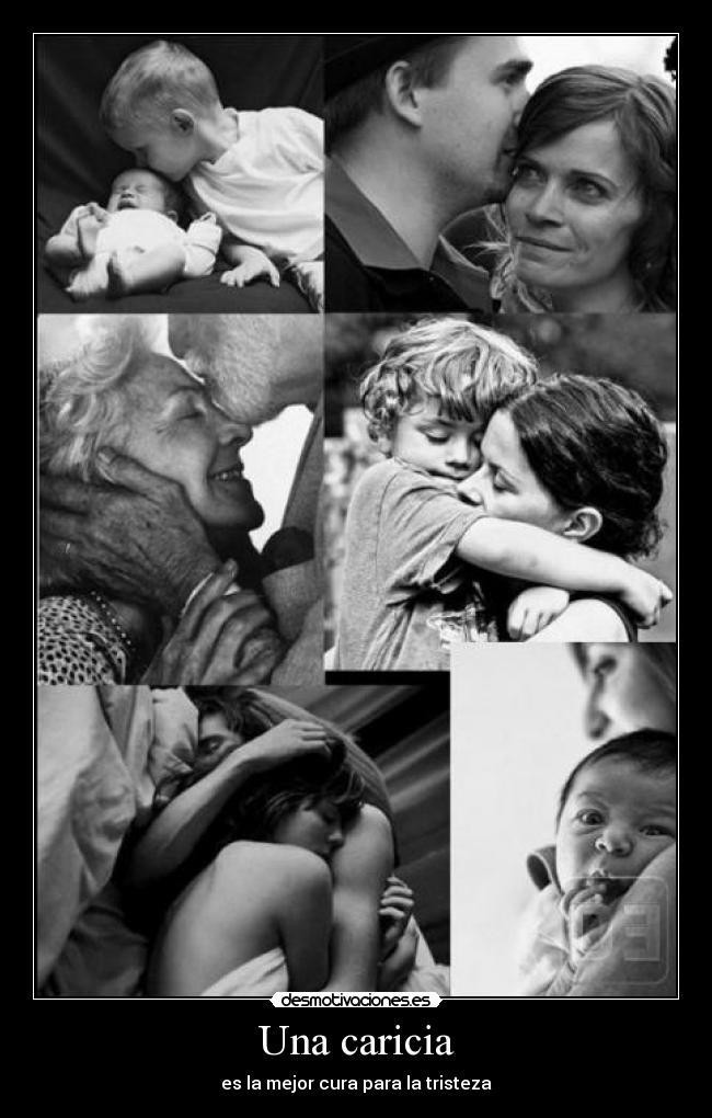 Una caricia - es la mejor cura para la tristeza