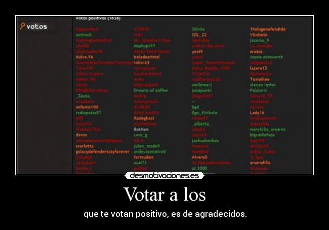 Votar a los - 