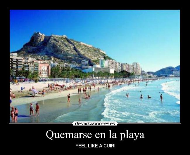 Quemarse en la playa -