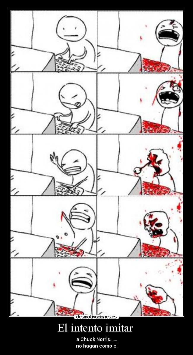El intento imitar -