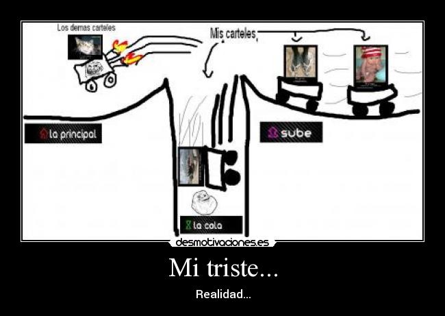 Mi triste... - Realidad...