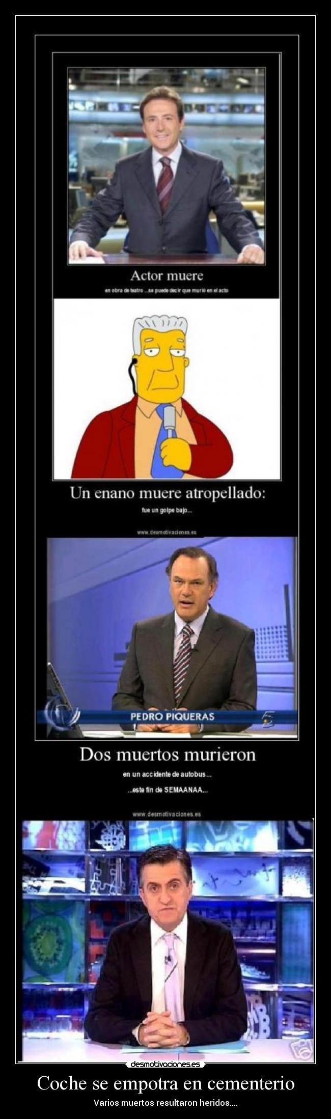 Coche se empotra en cementerio - 