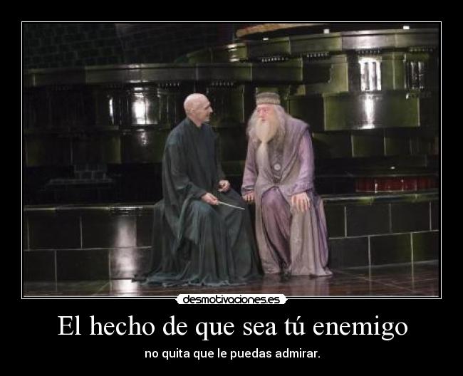 carteles enemigo dumbledore voldermort desmotivaciones