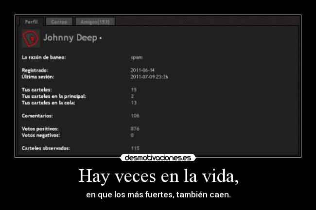 Hay veces en la vida, - 