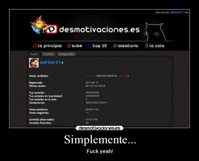 Simplemente... - Fuck yeah!