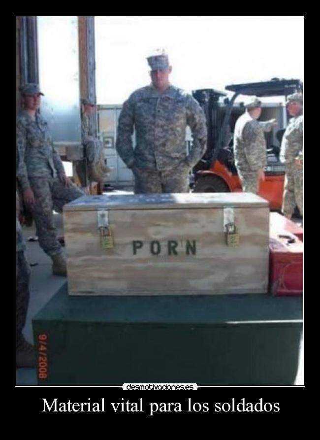 Material vital para los soldados -