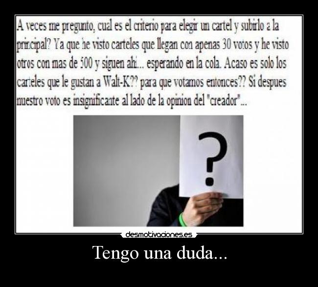 carteles duda desmotivaciones