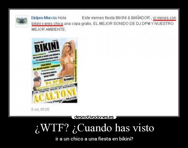 ¿WTF? ¿Cuando has visto -