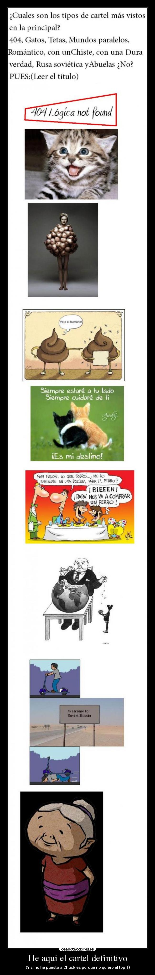 He aquí el cartel definitivo - 