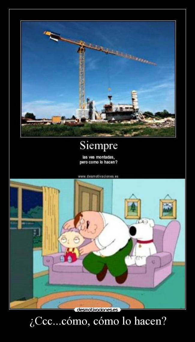 carteles grua peter extasis family guy como desmotivaciones