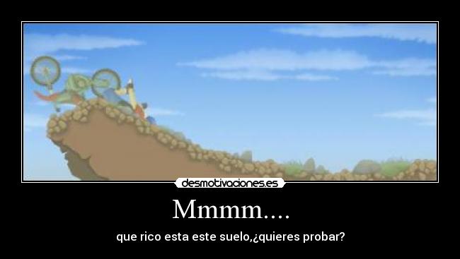 Mmmm.... - que rico esta este suelo,¿quieres probar?