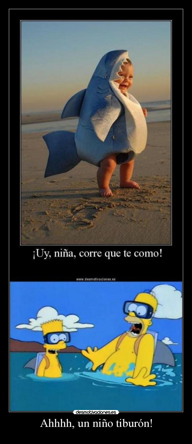 Ahhhh, un niño tiburón! -