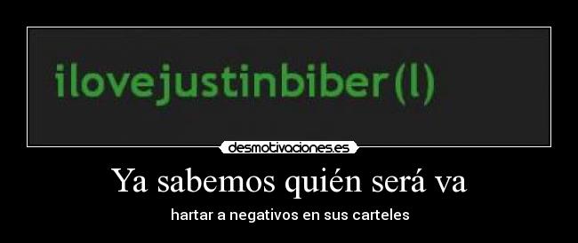 Ya sabemos quién será va -