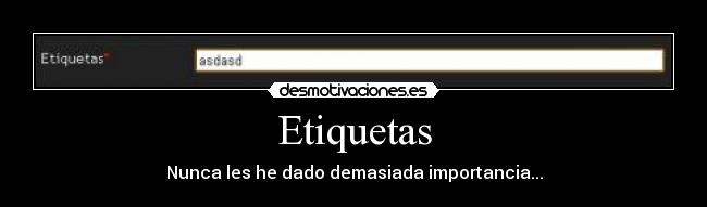 Etiquetas - 