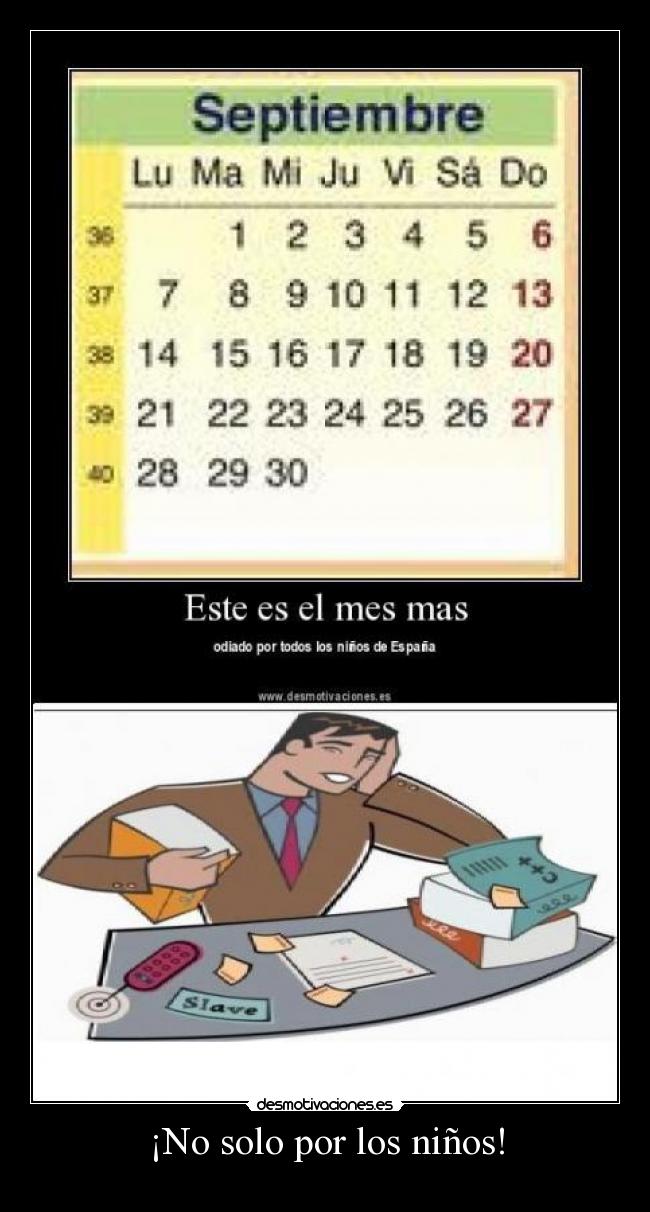 ¡No solo por los niños! -