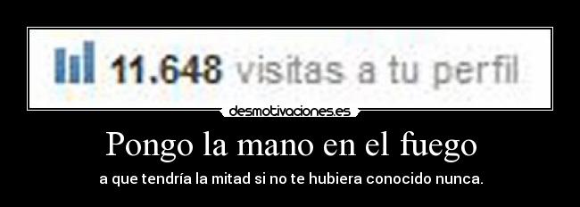 Pongo la mano en el fuego -