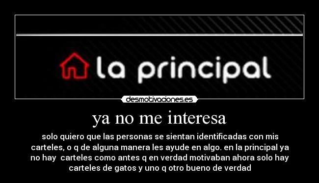 ya no me interesa -