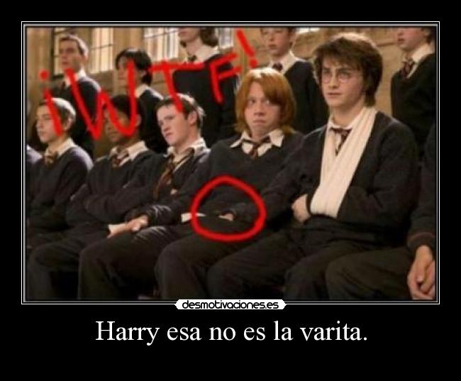 Harry esa no es la varita. -