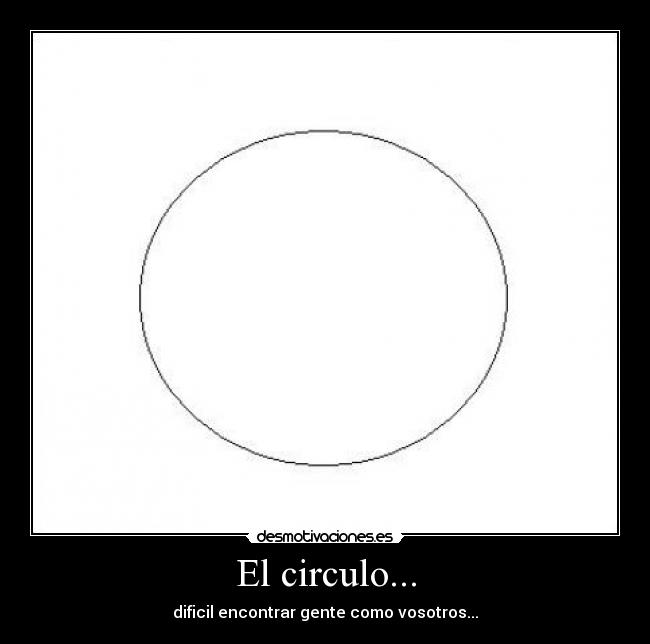 El circulo... -
